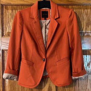 The Limited Orange Women's Blazer - Single-Button Notch Lapel